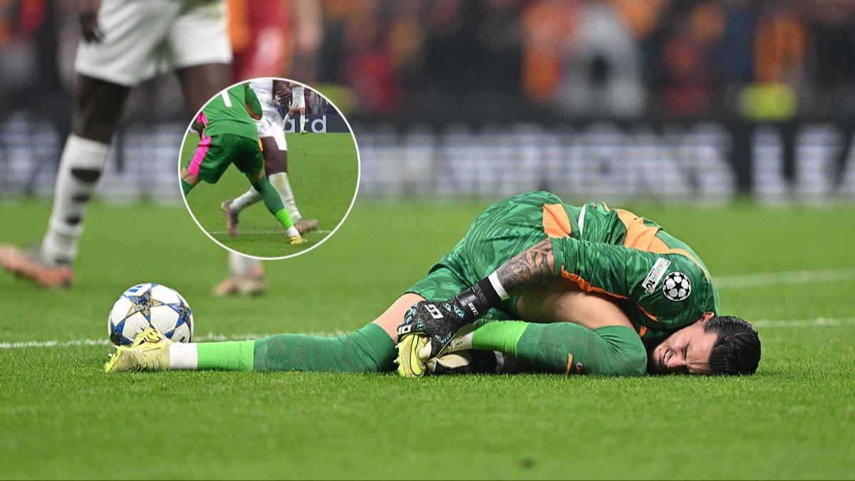 Uurcan'dan korkutan anlar! RAMS Park'ta endielendiren pozisyon