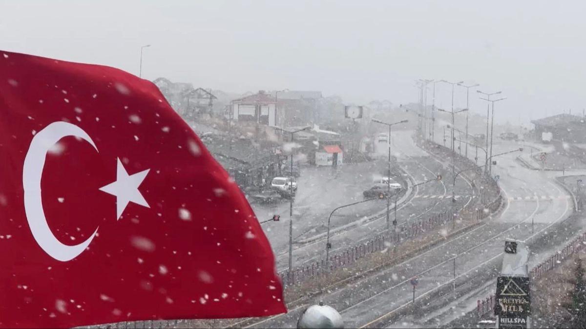Tarih verildi: Tm Trkiye'de saanak ve kar var
