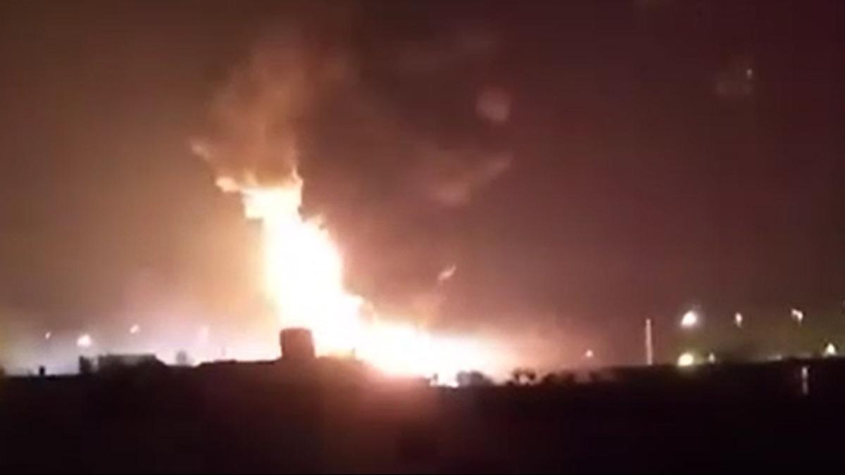 Kormor Gaz Sahası'na SİHA'lı saldırı: Bölgede büyük yangın çıktı