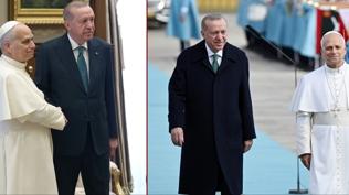 11 yl sonra bir ilk! Bakan Erdoan, Papa Leo ile grt