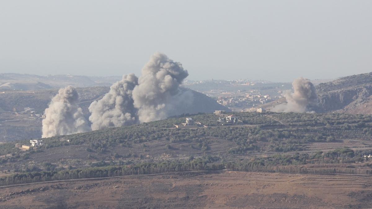 Soykrmc srail'den Lbnan'a hava saldrs: Gkyzn dumanlar kaplad 
