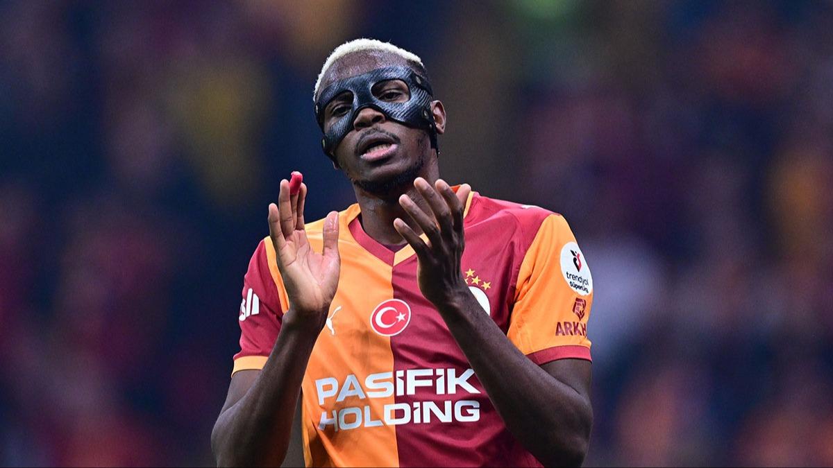 Osimhen'de scak gelime! Derbi ncesi Galatasaray'a mjde