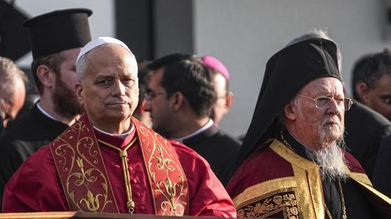 Papa 14. Leo'nun znik ziyareti bitti: stanbul'da Saint Esprit Katedrali'ne geti