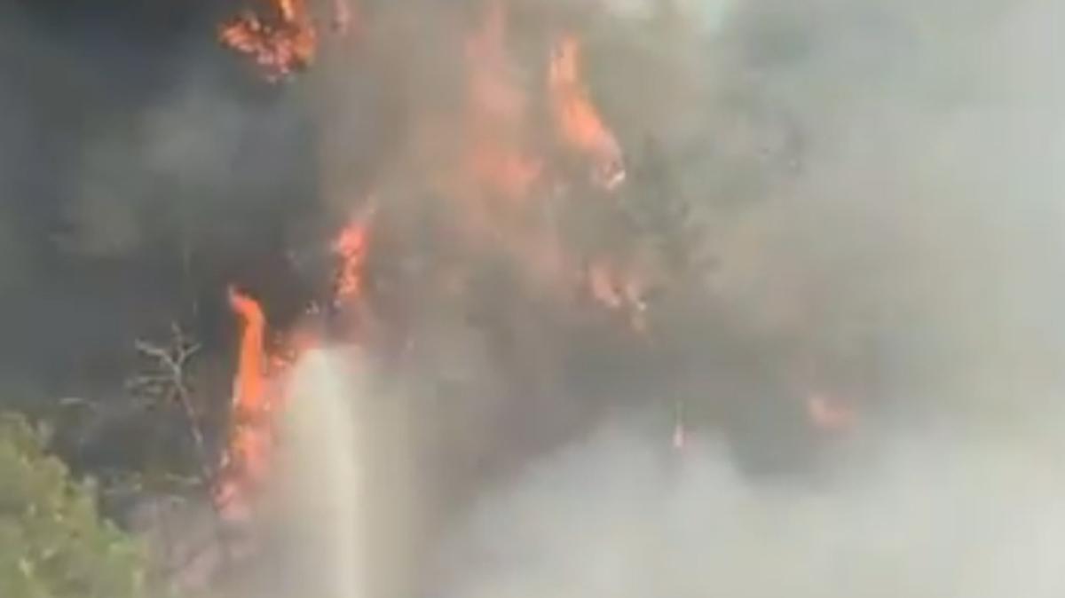 Belen'de ormanlk alanda yangn: Mdahale balad