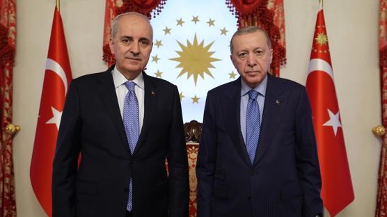 Cumhurbakan Erdoan, TBMM Bakan Kurtulmu'u kabul etti
