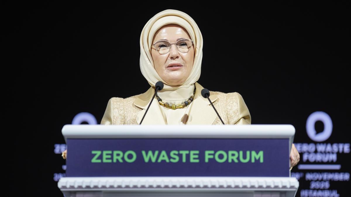 Emine Erdoan'dan ''adil bir kresel dzen'' mesaj 