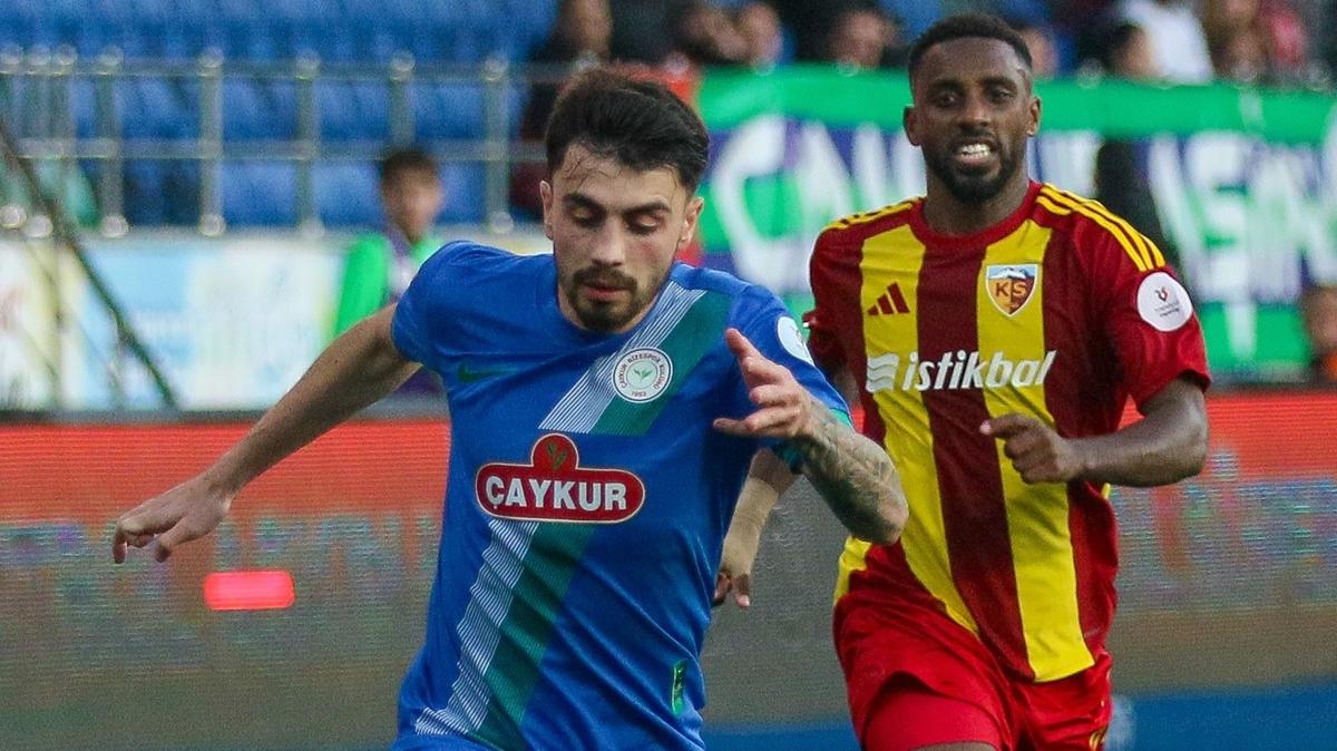 Kayserispor, aykur Rizespor'u tek golle ykt