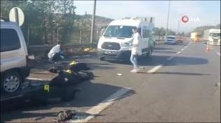 Otoyolda katliam gibi kaza