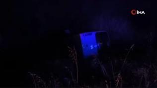 Siirt'te otobüs devrildi: 17 yaralı