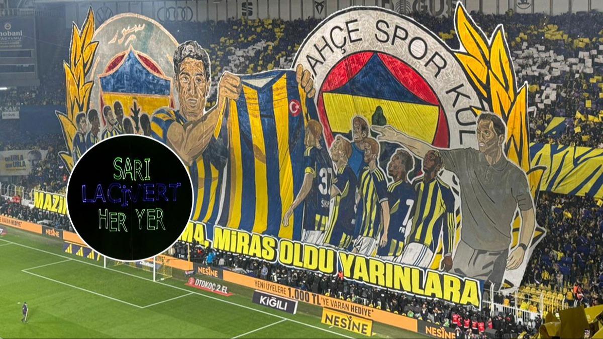 Fenerbahe'den grsel len! Kadky'de koreografi ve k ovu