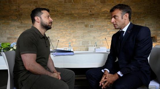 Macron ve Zelenski, Trump'n Ukrayna bar plann grt