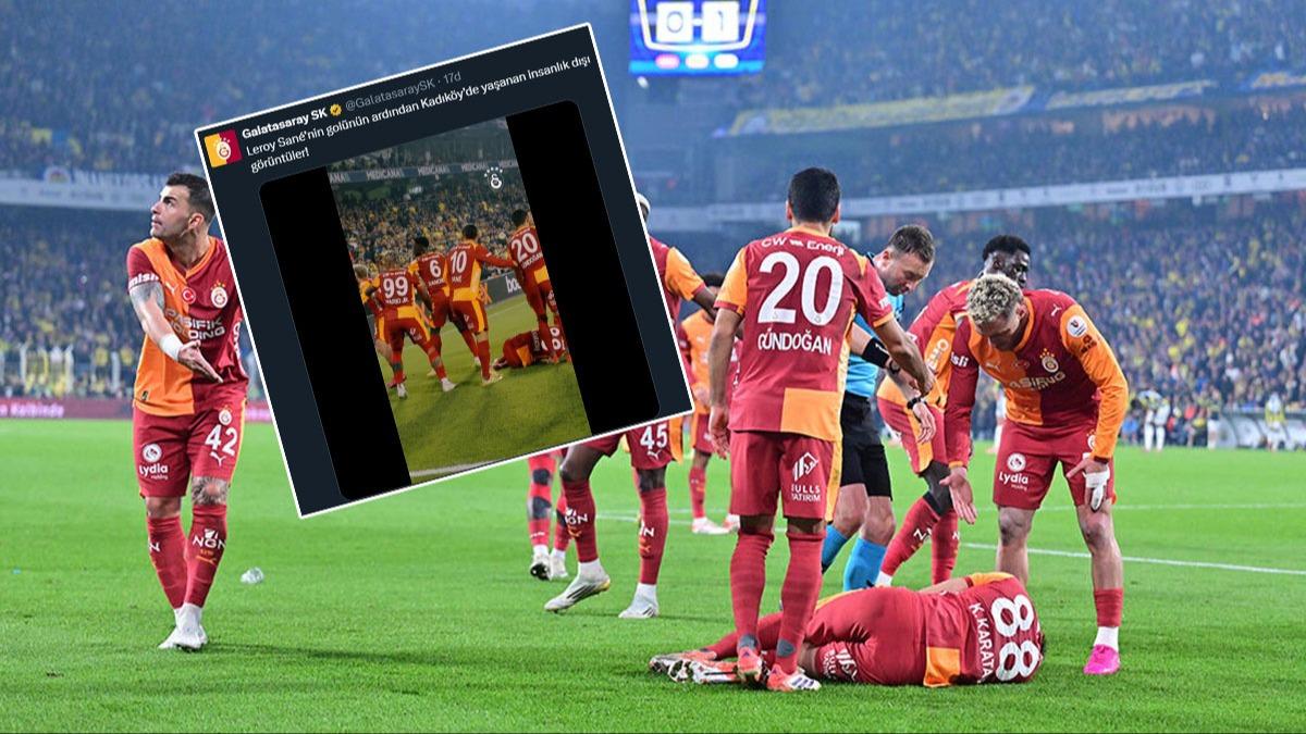 Galatasaray'n tepkisi sryor! ''nsanlk d grntler''