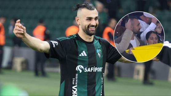 Serdar Dursun'un paylam Kocaelispor taraftarnn tepkisini ekti