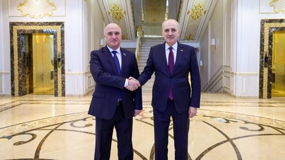 TBMM Başkanı Kurtulmuş, İdizoda ile bir araya geldi