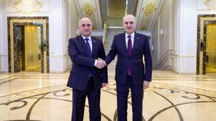 TBMM Bakan Kurtulmu, dizoda ile bir araya geldi