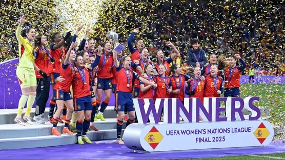 UEFA Kadnlar Uluslar Ligi'nde ampiyon spanya
