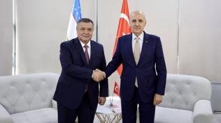 Trkiyezbekistan hattnda yeni ibirlii mesajlar: Kurtulmu ve smailov bir araya geldi