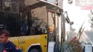 Üsküdar'da İETT faciası: Börekçi dükkanına daldı