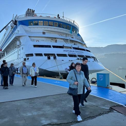 Amasra'ya turist akn: Kruvaziyerle 621 yolcu geldi