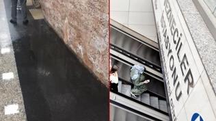 Metro istasyonu göle döndü