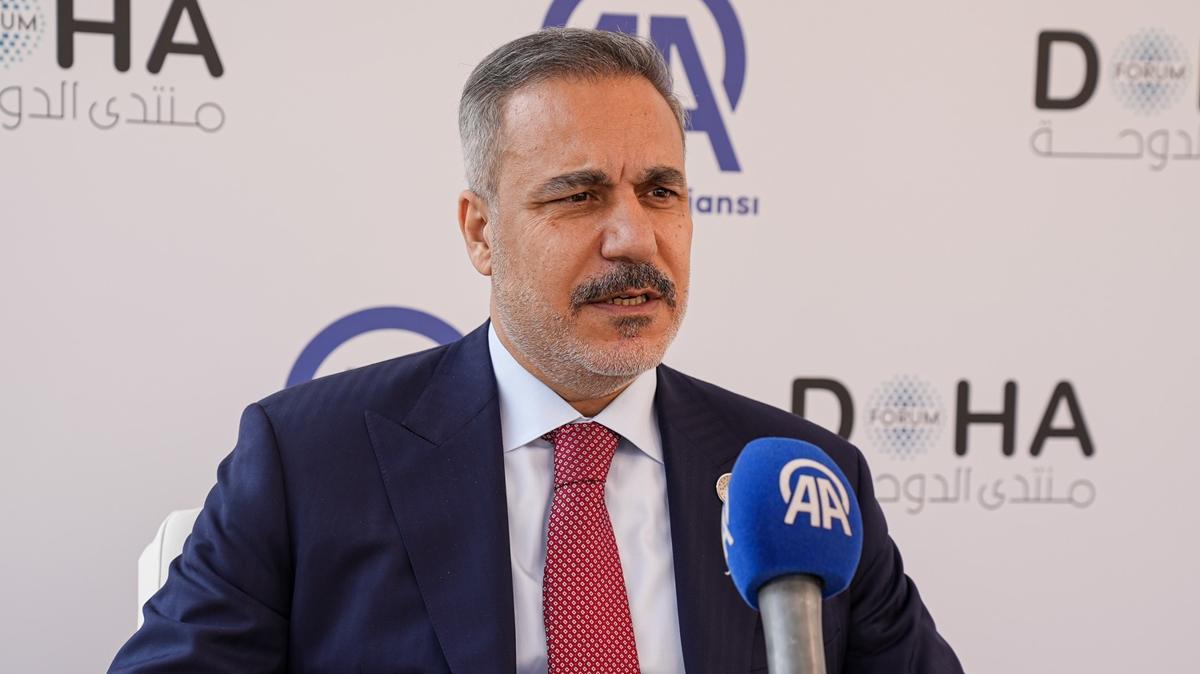 Bakan Fidan'dan net mesaj... ''Gazze iin elimizden geleni yapacaz'' 