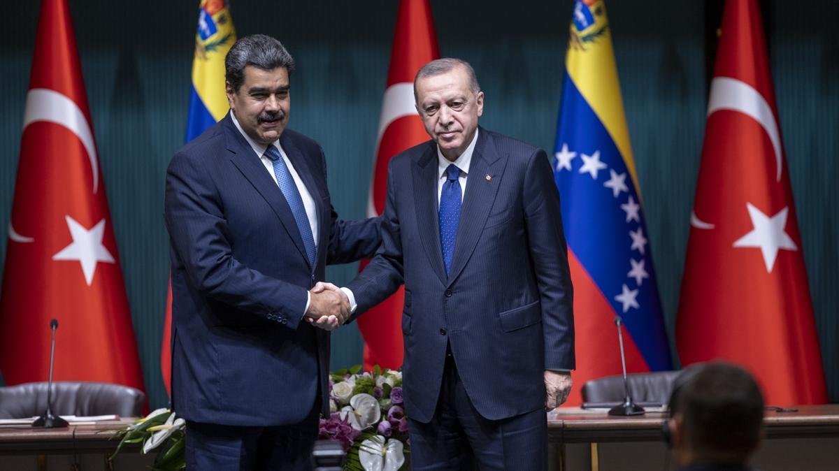 Bakan Erdoan, Maduro ile grt