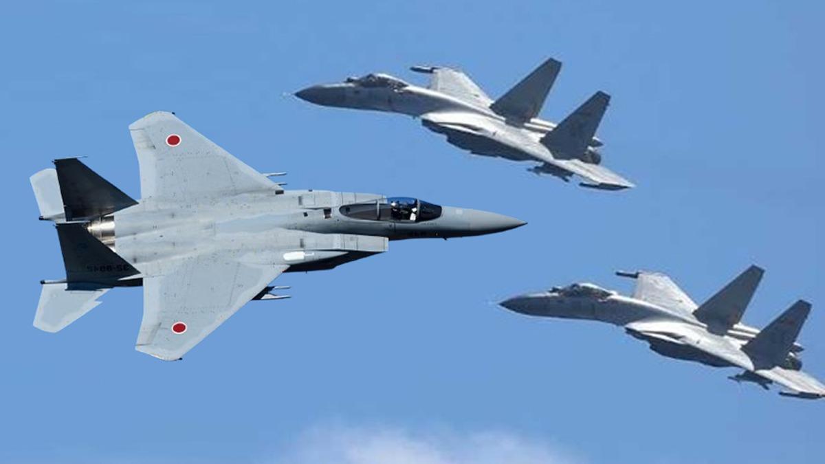 J-15 ve F-15 havada karşı karşıya geldi