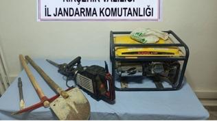 Kırşehir'de kaçak kazı operasyonu: 3 gözaltı