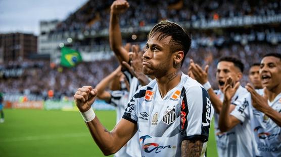 Neymar'lı Santos ligde kaldı!
