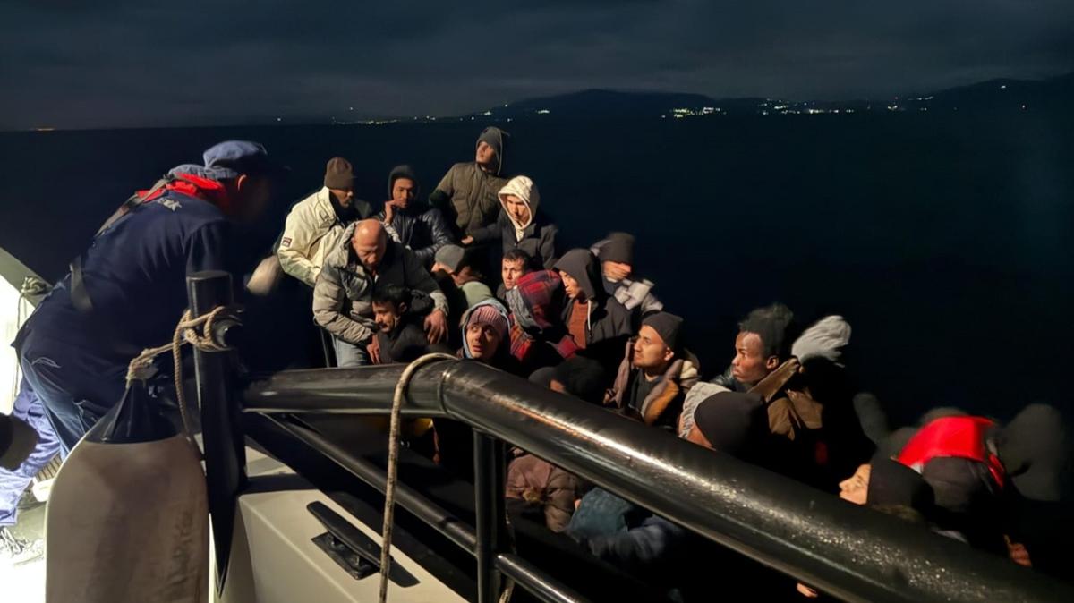 Aralarnda ok sayda ocuk var... zmir'de 37 dzensiz gmen kurtarld