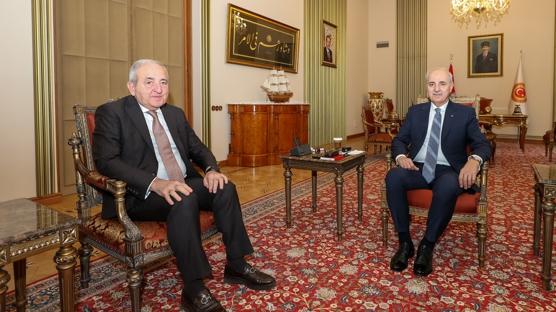TBMM Başkanı Kurtulmuş, KEİPA Genel Sekreteri Hajiyev'i kabul etti