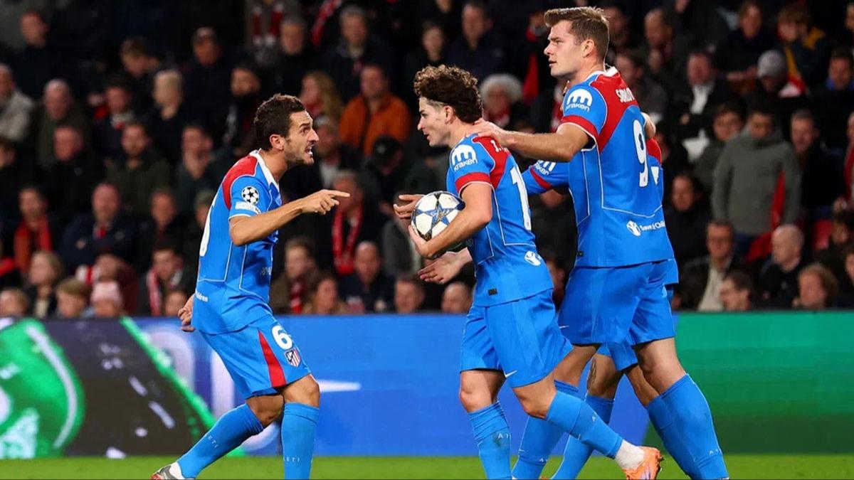Atletico Madrid'den PSV karsnda geri dn