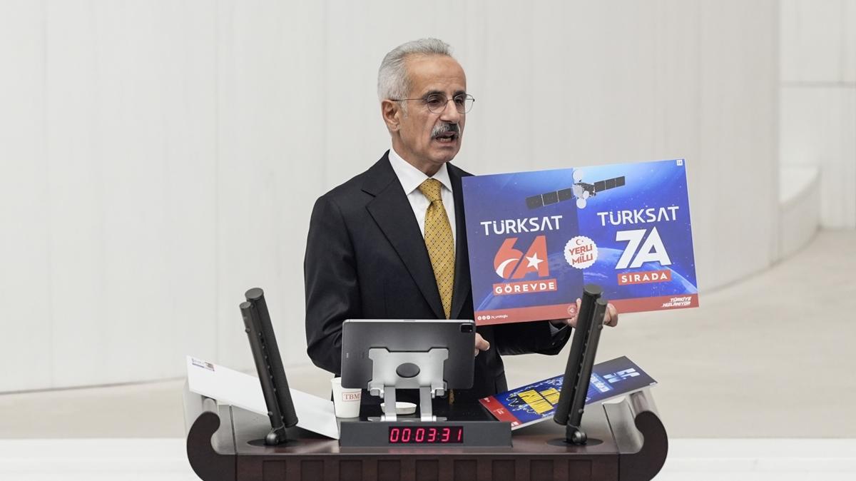 Bakan Uralolu'ndan TRKSAT 7A mesaj: almalara balyoruz