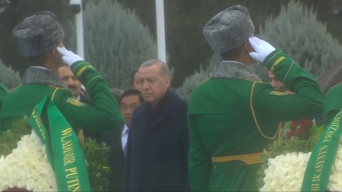 Cumhurbakan Erdoan Trkmenistan'da