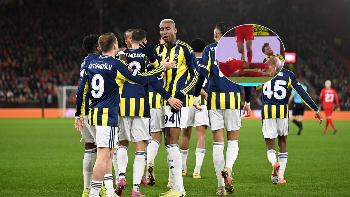 Fenerbahe'de sakatlk! Milli yldz maa devam edemedi...