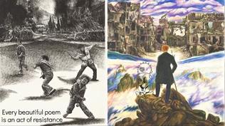 'Srgndeki Zeytin Aacna Posterler' sergisi Londra'da alyor