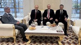 Başkan Erdoğan, Putin, Şerif ve Berdimuhamedov ile görüştü