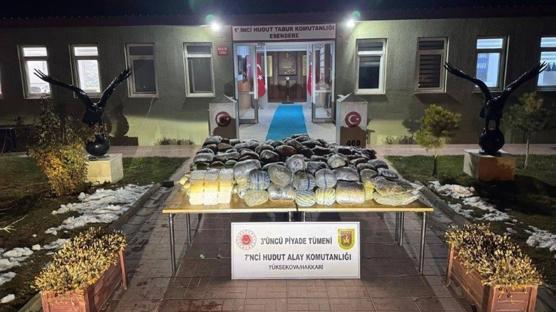 Mehmetçik hudutta uyuşturucuya geçit vermedi