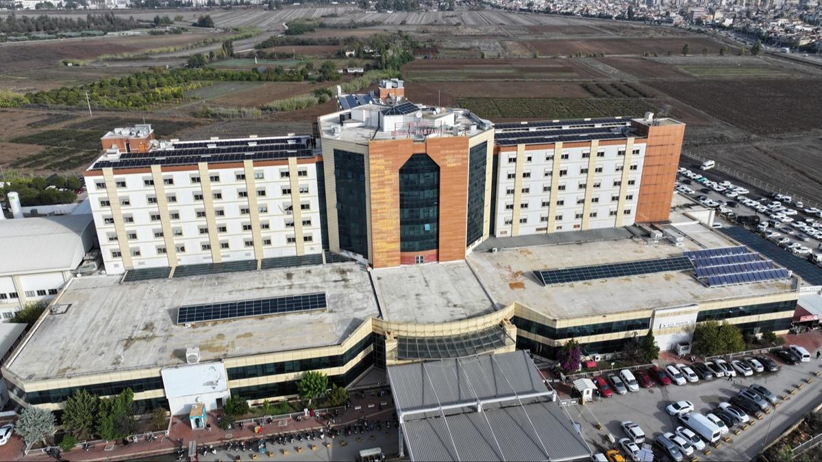 Yüreğir Devlet Hastanesi GES projesiyle enerji giderlerinde yaklaşık yüzde 25 tasarruf sağlıyor