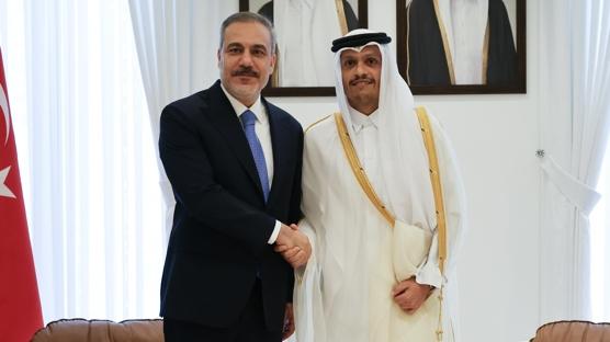 Bakan Fidan, Katar Babakan es-Sani ile grt... Gndemde Gazze var