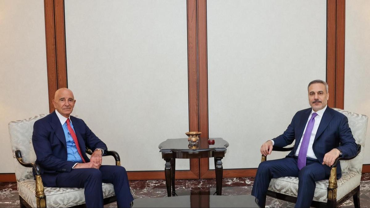 Bakan Fidan ABD'li el�i Barrack'� kabul etti