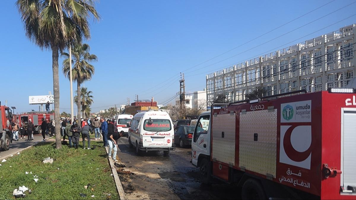 Lübnan'da bir araç İsrail'e ait İHA tarafından hedef alındı