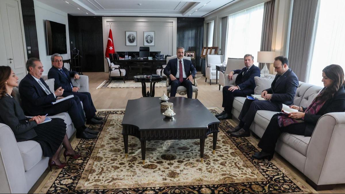 Bakan Fidan, BM �nsani ��lerden Sorumlu Genel Sekreter Yard�mc�s� ve Acil Yard�m Koordinat�r� Fletcher'i kabul etti