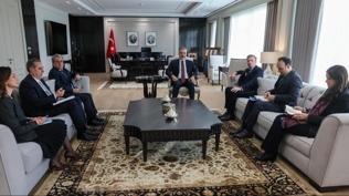 Bakan Fidan, BM �nsani ��lerden Sorumlu Genel Sekreter Yard�mc�s� ve Acil Yard�m Koordinat�r� Fletcher'i kabul etti