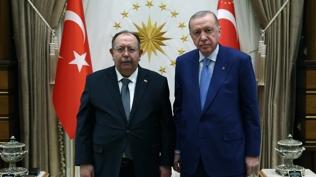 Cumhurba�kan� Erdo�an, YSK Ba�kan� Yener'i kabul etti