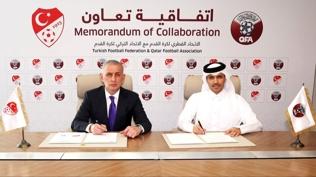 TFF ile Katar Futbol Federasyonu aras�nda i� birli�i anla�mas� imzaland�
