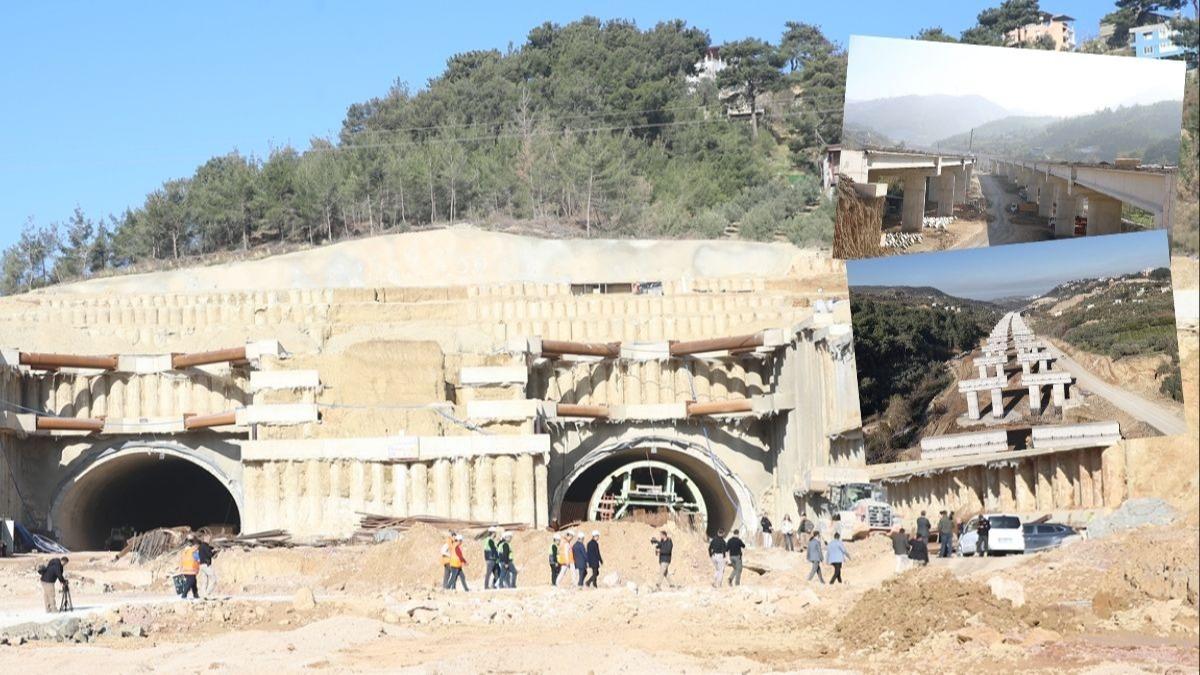 İskenderun-Topboğazı Otoyolu'nda tünelin ucu göründü