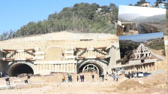 �skenderun-Topbo�az� Otoyolu'nda t�nelin ucu g�r�nd�