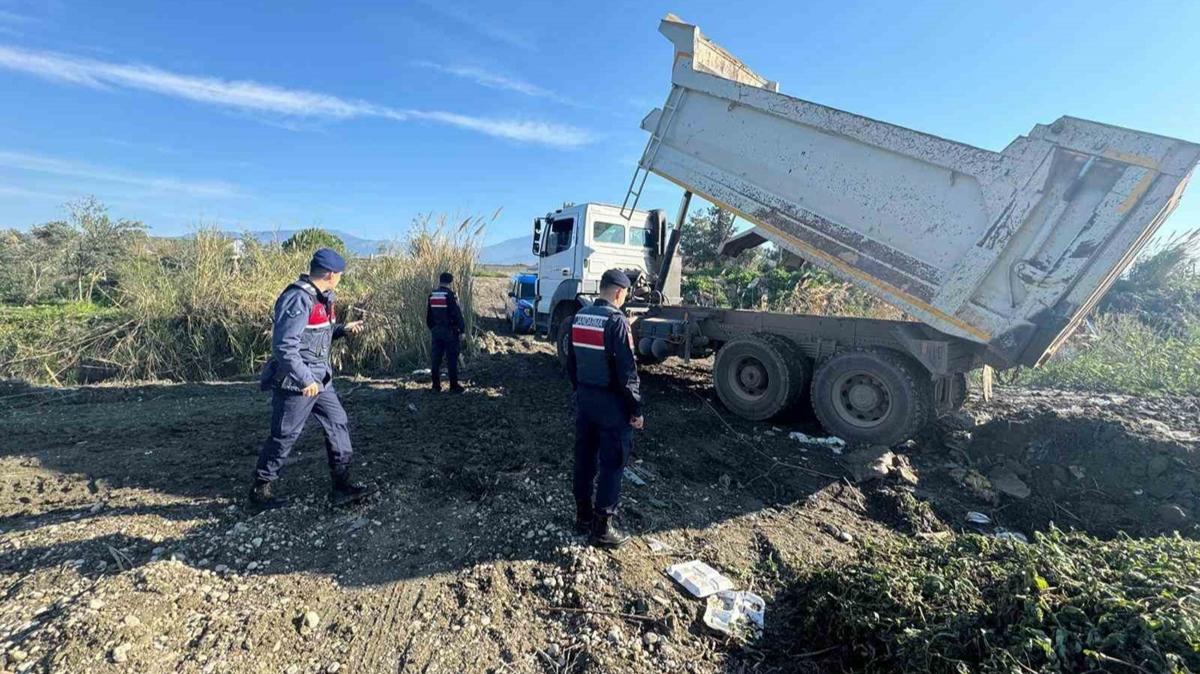 İzinsiz kum alımına geçit verilmedi