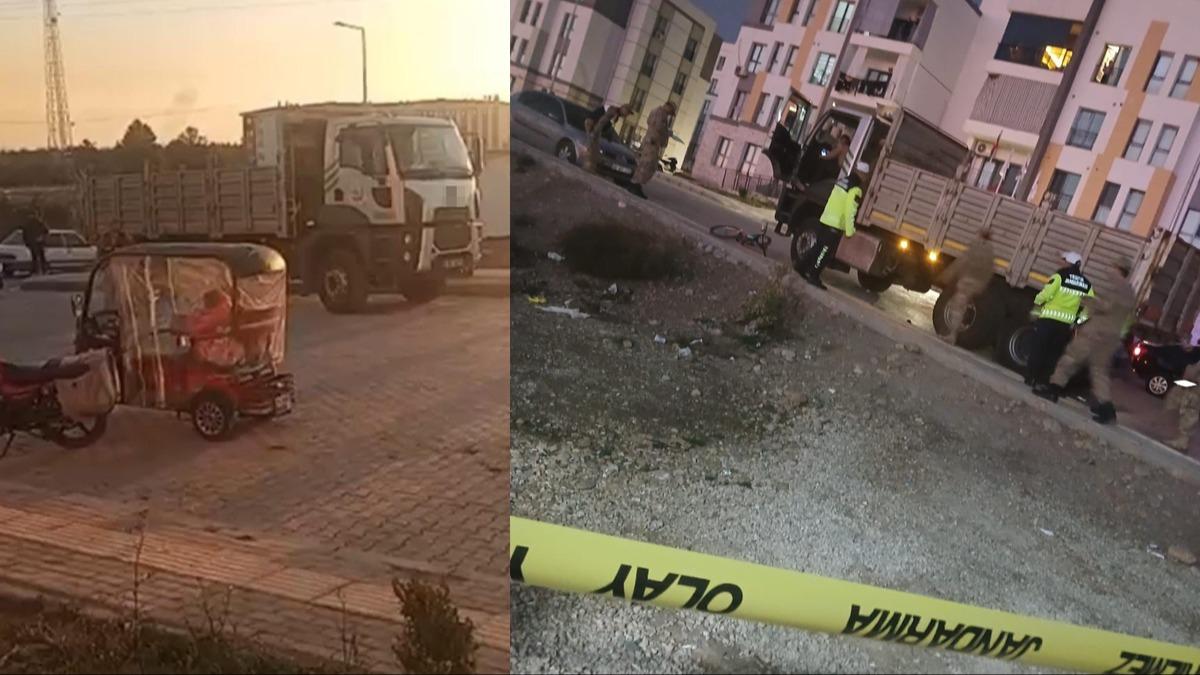 Kamyonun �arpt��� �ocuk ya�am�n� yitirdi